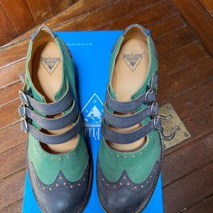 John Fluevog East End Kitchener Triple Strap Mary Jane